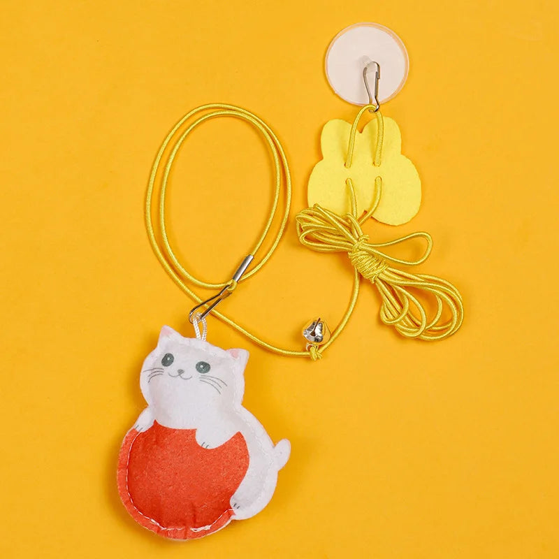 Interactive Cat Toy Hanging Simulation Cat Toy Funny Self-Hey Interactive Toy for Kitten Playing Teaser Wand Toy Cat Supplies