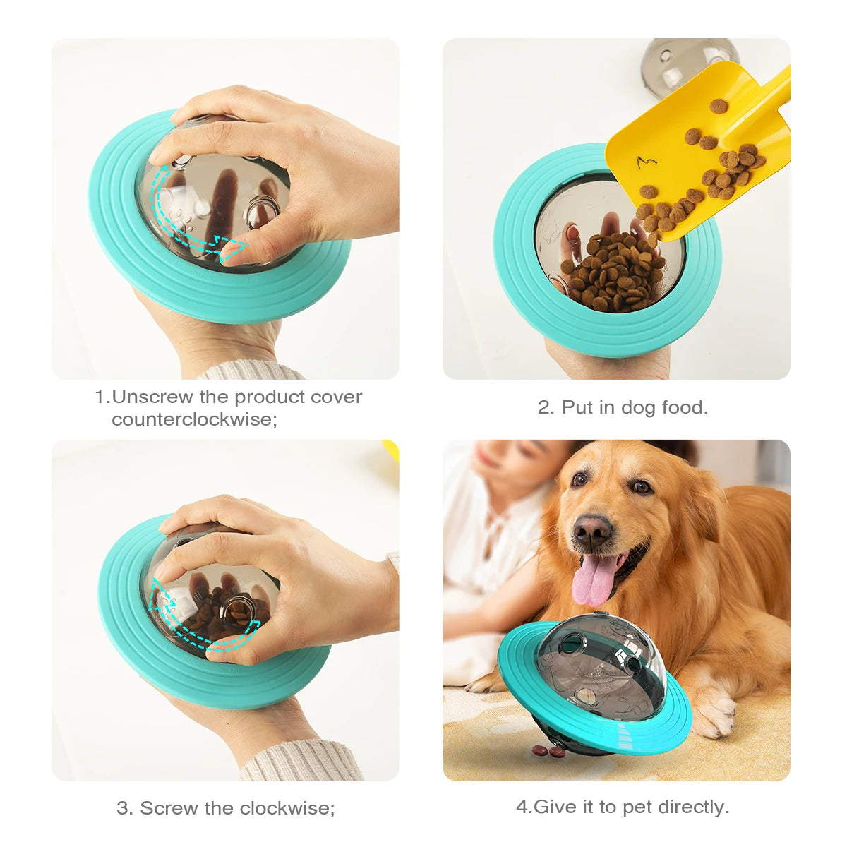Dog Interactive Food Leaking Dispensing Treat Ball for Small Large Dogs Improve IQ Training Toy Puppy Slow Feed Dachshund Toy