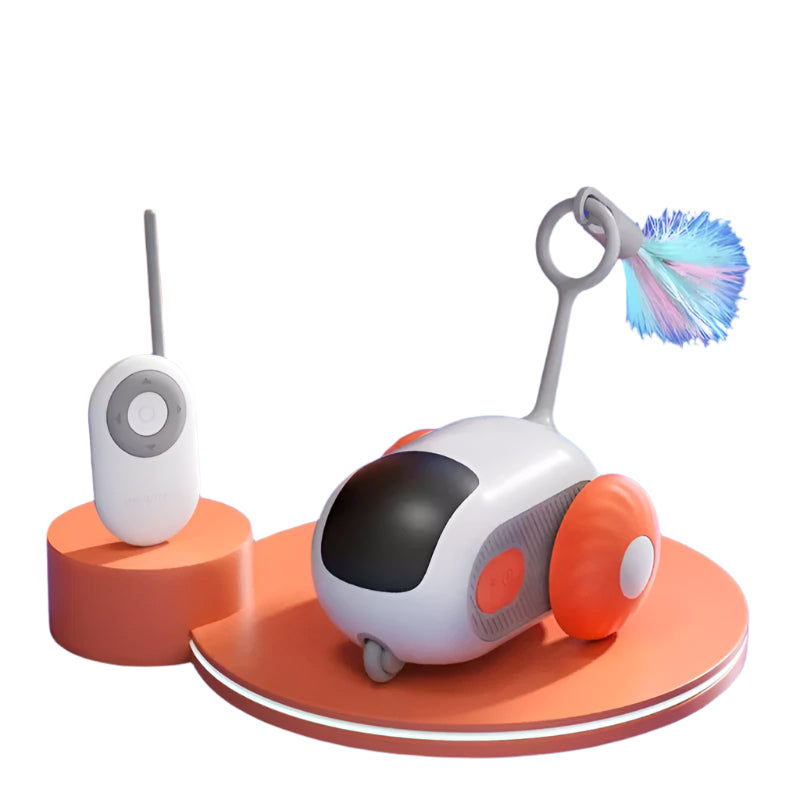 Smart Cat Toy Car Interactive Cat Toy Ball Automatic Rolling Remote Control Toy Car Indoor Cat Accessories Pet Kitten Supplies