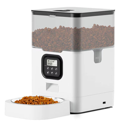 Tuya Automatic Pet Feeder Large Capacity APP Smart Cat Feeder Dog Slow Food Dispenser with WIFI Voice Timing Pet Feeding Supplie