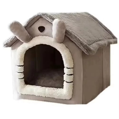 1-Piece Cat and Dog House Puppy Dog House Four Seasons Universal Detachable Washable Dog House Pet Supplies Pet House Dog Beds