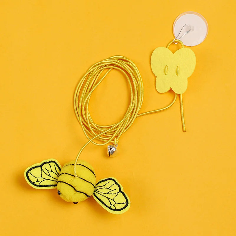 Interactive Cat Toy Hanging Simulation Cat Toy Funny Self-Hey Interactive Toy for Kitten Playing Teaser Wand Toy Cat Supplies