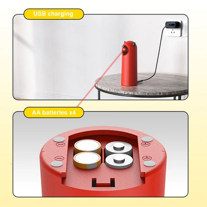 Automatic Cat Toys LED Laser Interactive Smart Teasing Pet Handheld Electronic Indoor Random Laser Cats Toy Accessories for Dog
