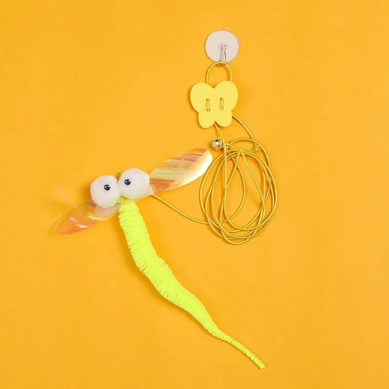 Interactive Cat Toy Hanging Simulation Cat Toy Funny Self-Hey Interactive Toy for Kitten Playing Teaser Wand Toy Cat Supplies