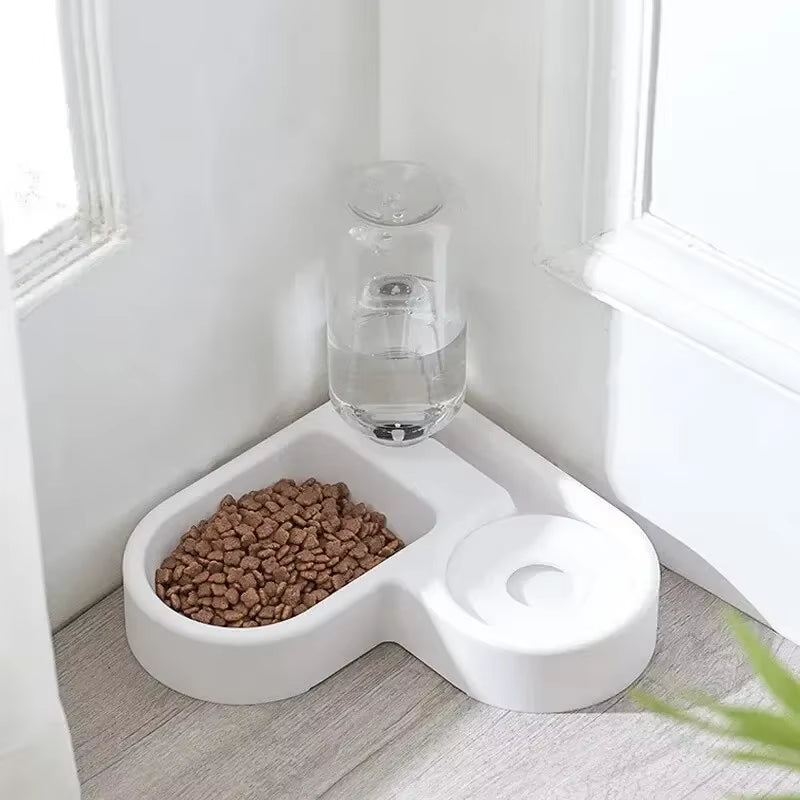 1Pcs Double Dog and Cat Bowl-Pet and Food Bowl Set With, Pet Feeding Bowl Suitable for Cats and Small Dogs