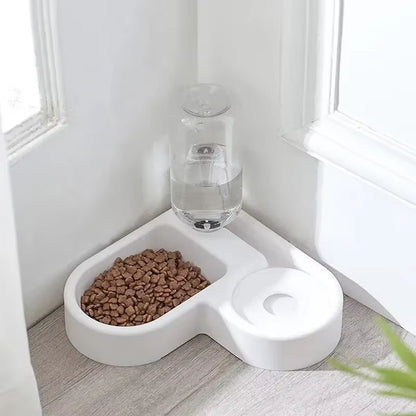 1Pcs Double Dog and Cat Bowl-Pet and Food Bowl Set With, Pet Feeding Bowl Suitable for Cats and Small Dogs